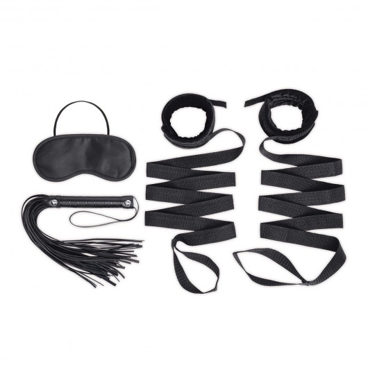 Эротический набор 4PC Bondage Bed Strap   Flogger Kit - Lux Fetish - купить с доставкой в Норильске