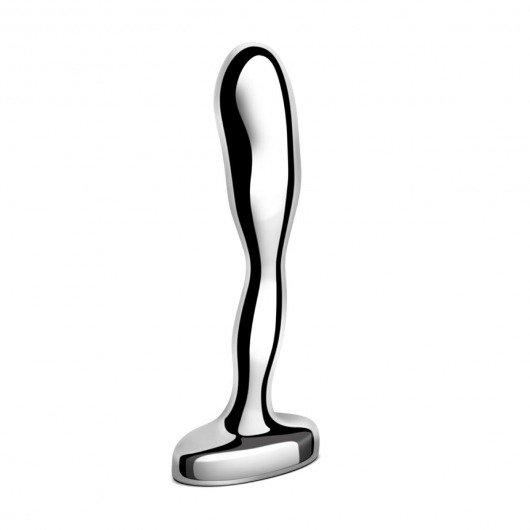 Стальной стимулятор простаты Stainless Steel Prostate Plug - 11,5 см. - b-Vibe - в Норильске купить с доставкой