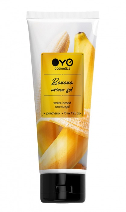 Лубрикант на водной основе OYO Aroma Gel Banana с ароматом банана - 75 мл. - OYO - купить с доставкой в Норильске