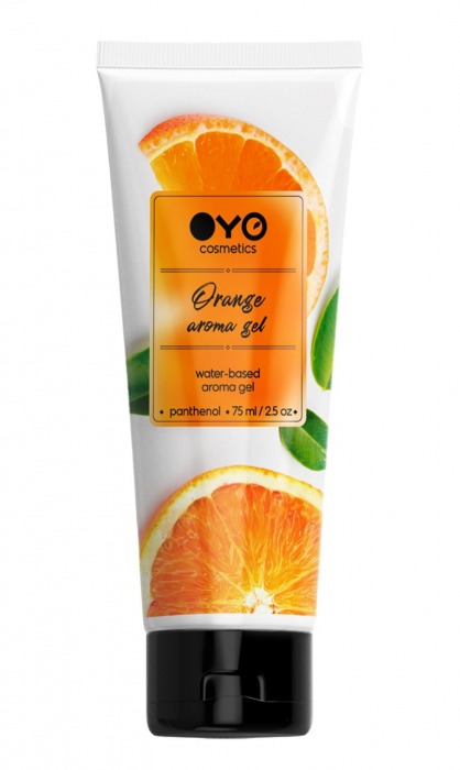 Лубрикант на водной основе OYO Aroma Gel Orange с ароматом апельсина - 75 мл. - OYO - купить с доставкой в Норильске