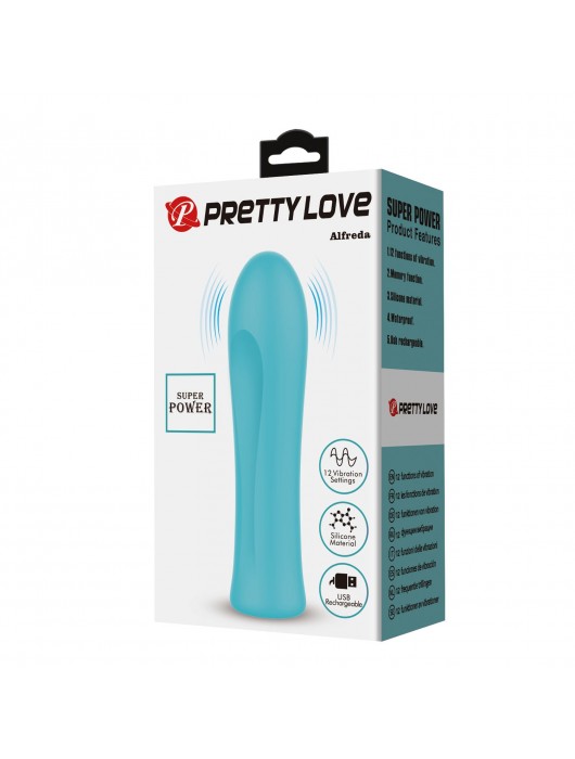 Мятный мини-вибратор Alfreda - 10,2 см. - Baile