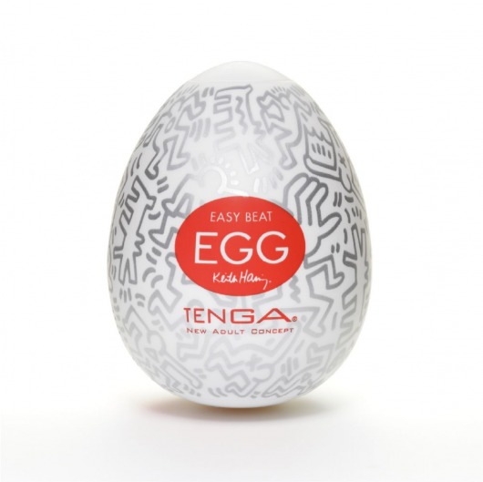 Мастурбатор-яйцо Keith Haring EGG PARTY - Tenga - в Норильске купить с доставкой