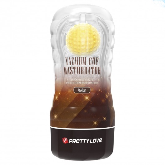 Прозрачный текстурированный мастурбатор Vacuum Cup Masturbator Stellar - Baile - в Норильске купить с доставкой