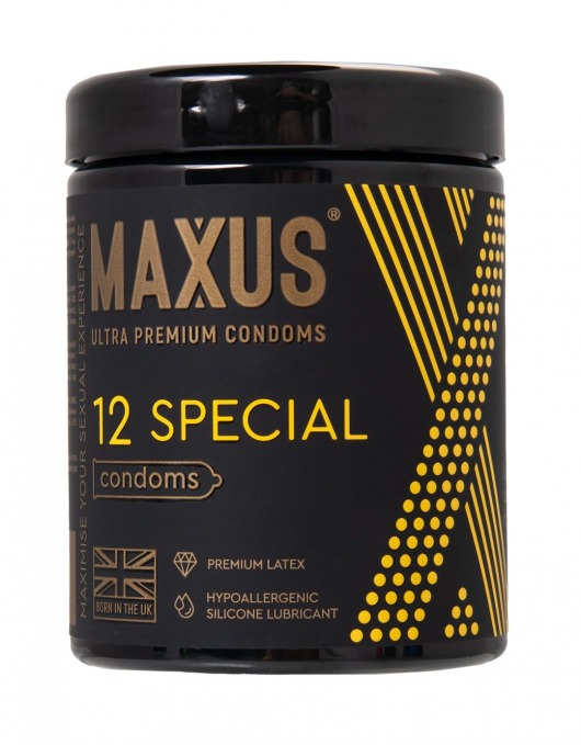 Презервативы с точками и рёбрами MAXUS Special - 12 шт. - Maxus - купить с доставкой в Норильске
