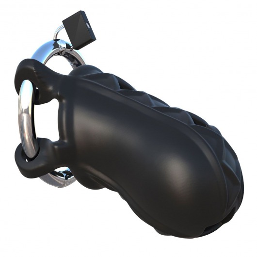 Черный замок верности Extreme Silicone Cock Blocker - Pipedream - купить с доставкой в Норильске