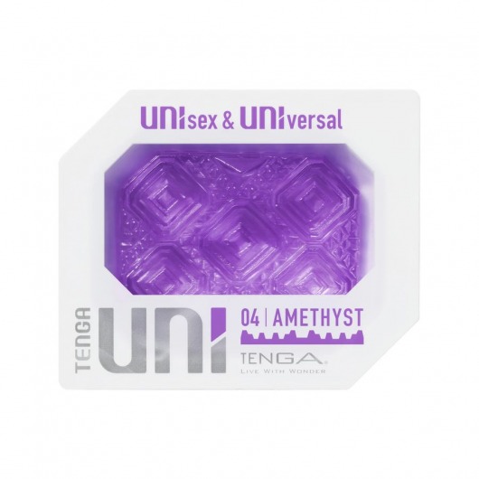 Фиолетовый мастурбатор-стимулятор Tenga Uni Amethyst - Tenga - в Норильске купить с доставкой