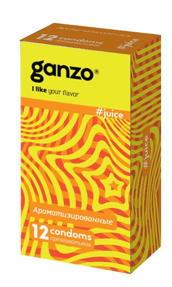 Ароматизированные презервативы Ganzo Juice - 12 шт. - Ganzo - купить с доставкой в Норильске