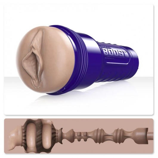 Телесный мастурбатор-вагина Fleshlight Boost Bang - Fleshlight - в Норильске купить с доставкой