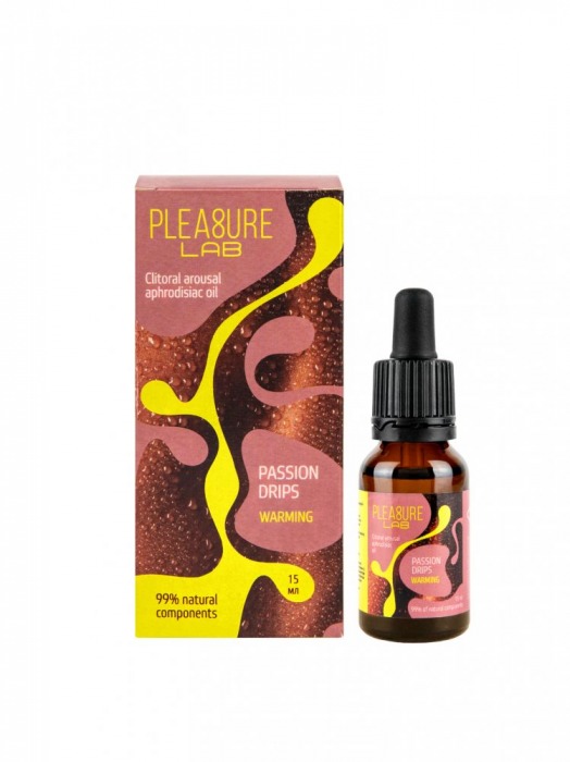 Капли с согревающим эффектом Passion Drips Warming - 15 мл. - Pleasure Lab - купить с доставкой в Норильске