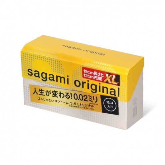 Презервативы увеличенного размера Sagami Original 0.02 XL-size - 12 шт. - Sagami - купить с доставкой в Норильске