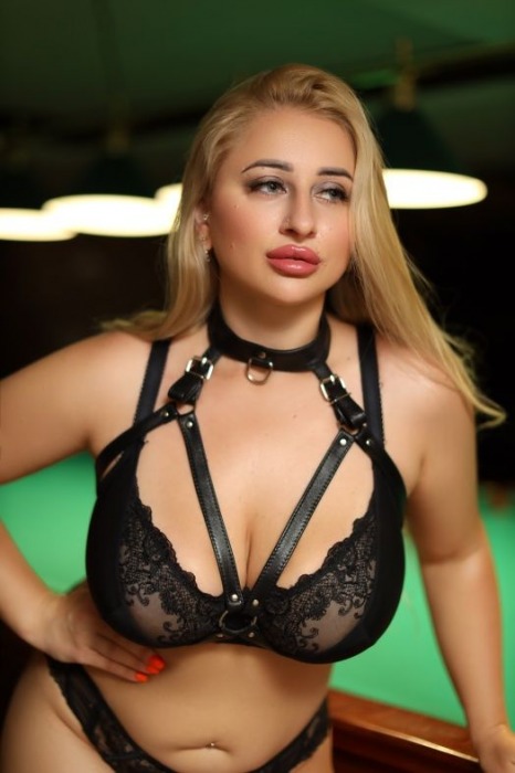 Черная кожаная сбруя с ошейником plus size из нежной кожи - БДСМ Арсенал - купить с доставкой в Норильске