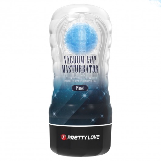 Прозрачный текстурированный мастурбатор Vacuum Cup Masturbator Planet - Baile - в Норильске купить с доставкой