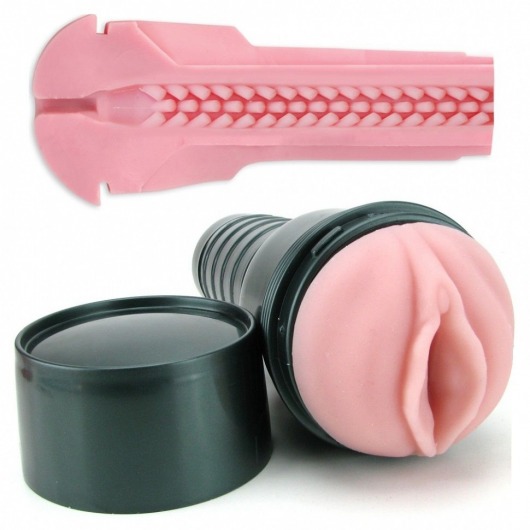 Мастурбатор-вагина Fleshlight - Vibro Pink Lady Touch с вибрацией - Fleshlight - в Норильске купить с доставкой