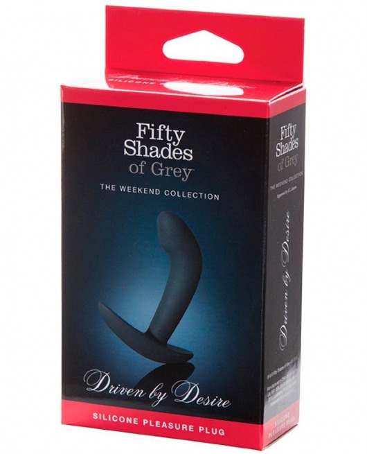 Анальная пробка Driven by Desire Silicone Butt Plug - 9 см. - Fifty Shades of Grey - в Норильске купить с доставкой