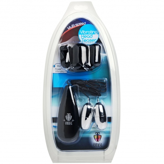 Черная стимулирующая насадка для головки полового члена Multi Speed Vibrating Penis Head Teaser - XR Brands - в Норильске купить с доставкой