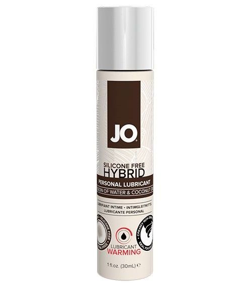 Водно-масляный лубрикант с разогревающим эффектом JO Silicone Free Hybrid Lubricant WARMING  - 30 мл. - System JO - купить с доставкой в Норильске