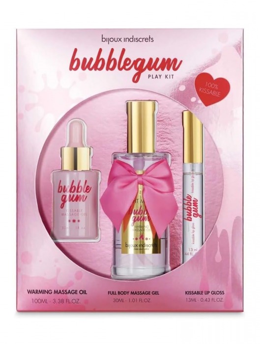 Набор средств для массажа и ласк Bubblegum Play Kit - Bijoux Indiscrets - купить с доставкой в Норильске