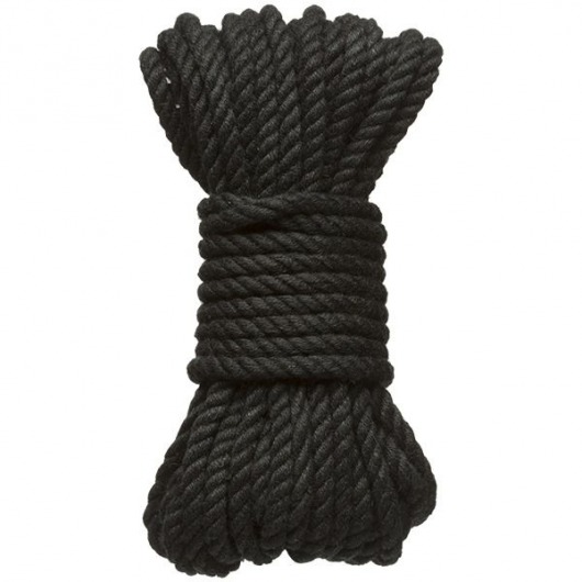 Черная верёвка для связывания и фиксации Bind Tie - 9,14 м. - Doc Johnson - купить с доставкой в Норильске