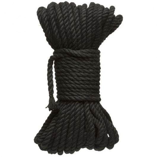 Черная верёвка для связывания и фиксации Bind Tie - 15,24 м. - Doc Johnson - купить с доставкой в Норильске