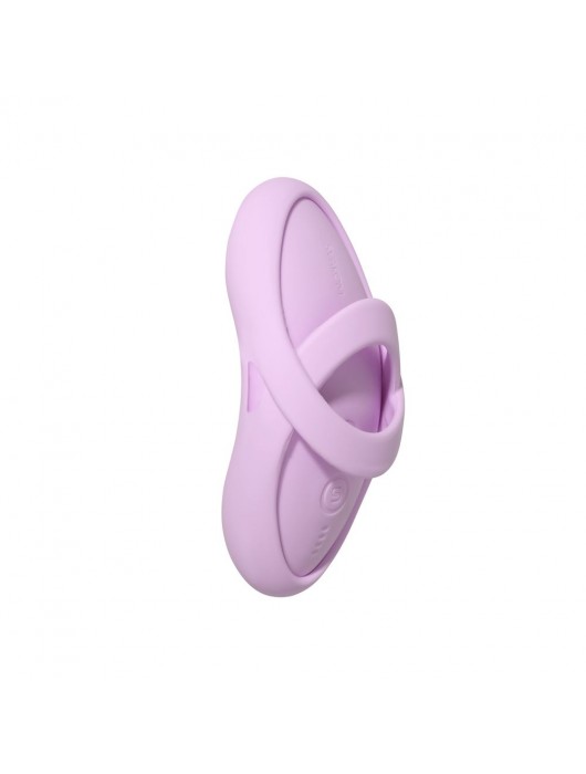 Сиреневый вибромассажёр на пальцы Echo 2 с функцией нагрева - Svakom