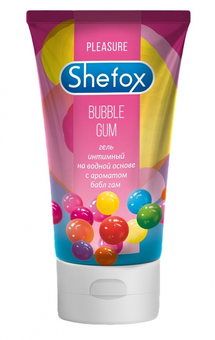 Интимная гель-смазка Shefox «Бабл гам» - 50 мл. - Shefox - купить с доставкой в Норильске