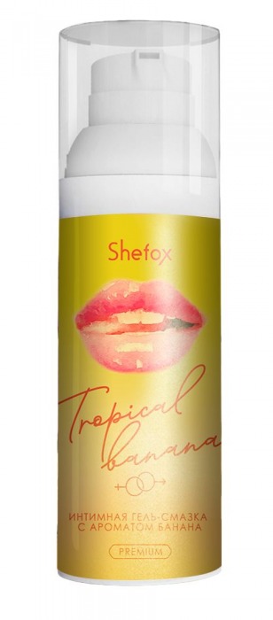 Интимная гель-смазка Shefox Premium «Тропический банан» - 50 мл. - Shefox - купить с доставкой в Норильске