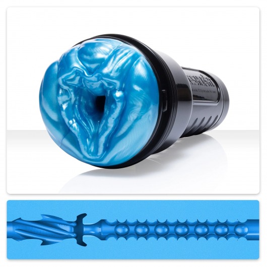 Мастурбатор-вагина Fleshlight Freaks Alien Blue Metallic - Fleshlight - в Норильске купить с доставкой