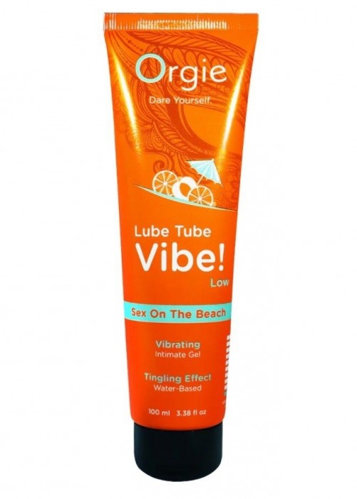 Гель с эффектом вибрации Lube Tube Vibe Low Sex On The Beach - 100 мл. - ORGIE - купить с доставкой в Норильске