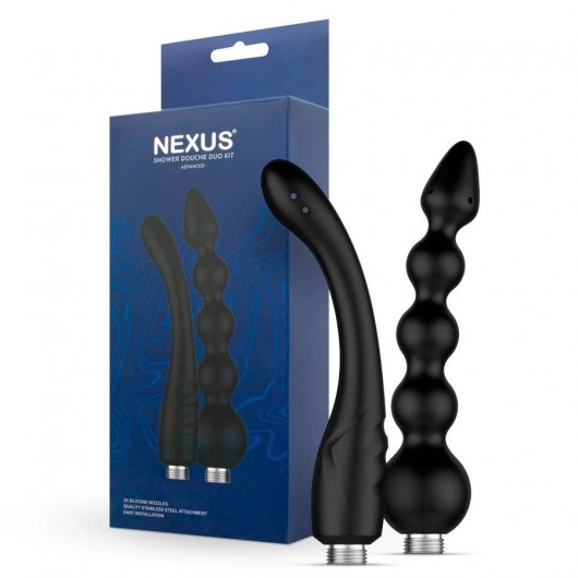 Набор из 2 насадок для анального душа Shower Douche Duo Kit - Nexus Range - купить с доставкой в Норильске
