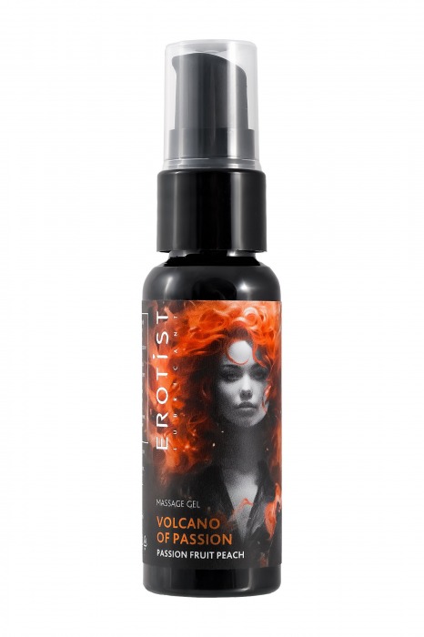 Гель с эффектом вибрации Volcano Of Passion со вкусом персика и маракуйи - 25 мл. - Erotist Lubricants - купить с доставкой в Норильске