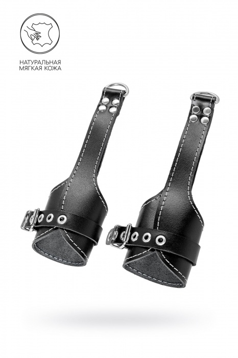 Черные подвесы с белой строчкой - Pecado - купить с доставкой в Норильске