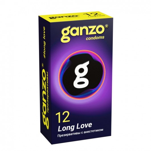 Презервативы с анестетиком для продления удовольствия Ganzo Long Love - 12 шт. - Ganzo - купить с доставкой в Норильске