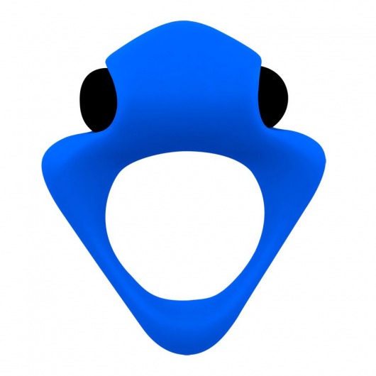 Синее эрекционное кольцо Wooomy Tribeс с вибрацией - Adrien Lastic - в Норильске купить с доставкой