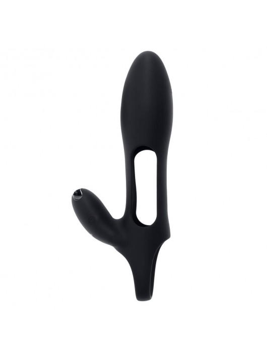 Черная насадка на пенис с вибрацией Nautilus - Zero Tolerance - в Норильске купить с доставкой