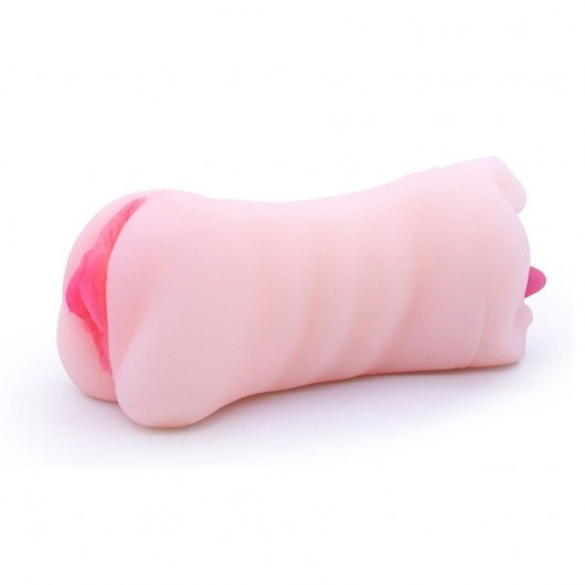 Телесный двусторонний мастурбатор - вагина и ротик - Boys of Toys - в Норильске купить с доставкой