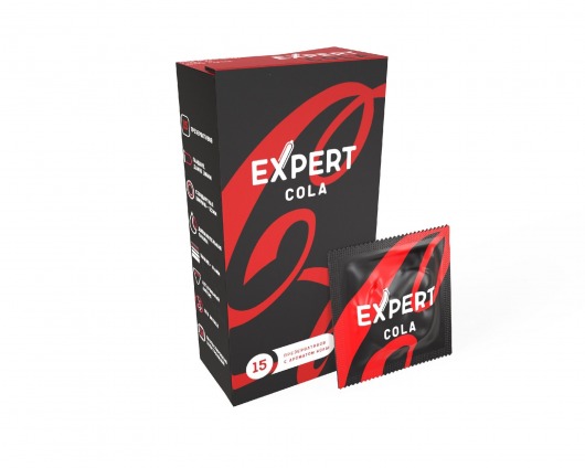 Презервативы с ароматом колы Expert Cola - 15 шт. - Expert - купить с доставкой в Норильске