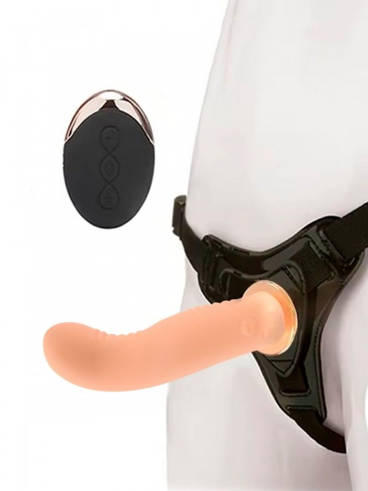 Женский вибрострапон со съемной насадкой и пультом ДУ - Erokay - купить с доставкой в Норильске