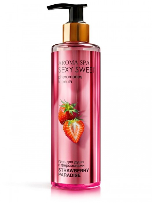 Гель для душа с феромонами и ароматом клубники Strawberry Paradise - 200 мл. -  - Магазин феромонов в Норильске
