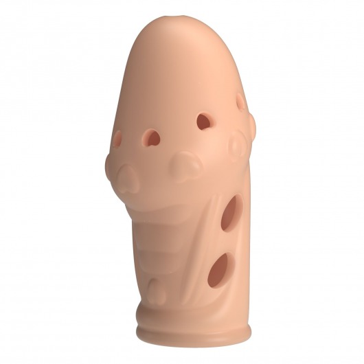 Телесная насадка на пенис Booker - 8 см. - Baile - в Норильске купить с доставкой