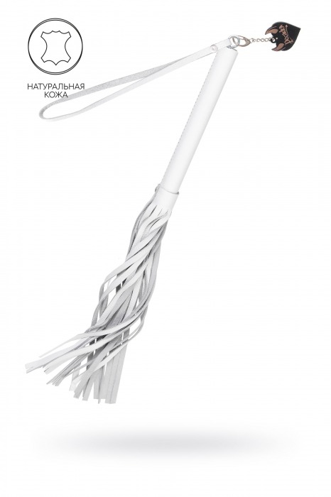 Белая кожаная плеть - 50 см. - Pecado - купить с доставкой в Норильске