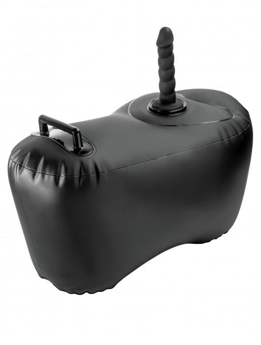 Черное надувное кресло с платформой для фиксации дилдо Body Dock Inflatable Love Seat - Pipedream - купить с доставкой в Норильске