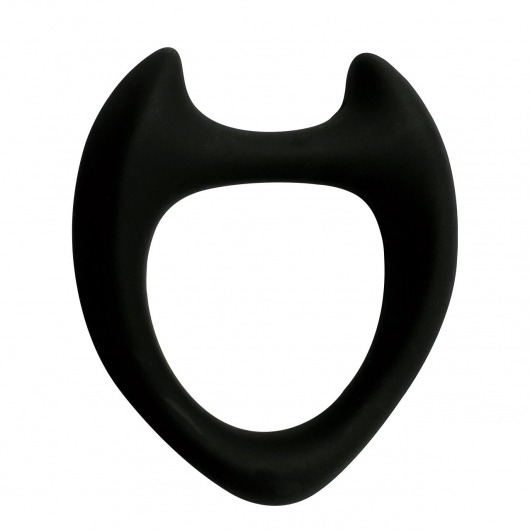Черное эрекционное кольцо с рожками Wooomy Toro M - Adrien Lastic - в Норильске купить с доставкой