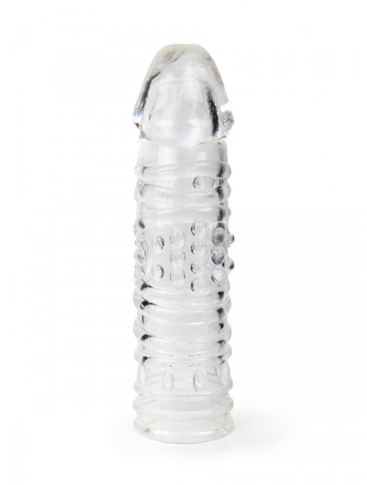 Прозрачная закрытая насадка на пенис - 17 см. - Sex Expert - в Норильске купить с доставкой