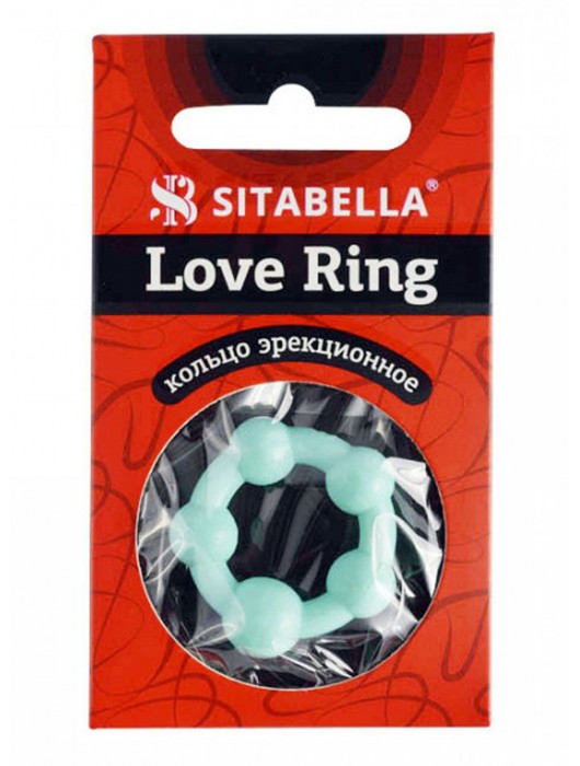 Цветное эрекционное кольцо с 5 бусинами Love Ring - Sitabella - в Норильске купить с доставкой