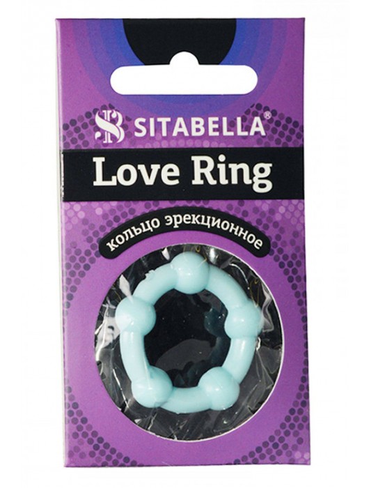Цветное эрекционное кольцо Love Ring с бусинами - Sitabella - в Норильске купить с доставкой