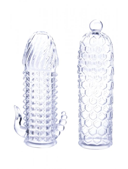 Набор из 2 прозрачных насадок на член Seductive Tickler Sleeves Set - NMC - в Норильске купить с доставкой