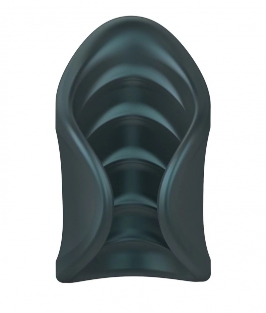 Серый сквозной мастурбатор с вибрацией Manwan Starter - Manwan - в Норильске купить с доставкой