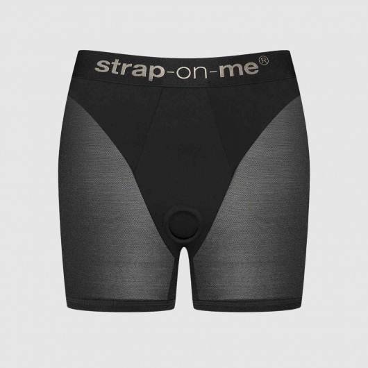 Трусики-шорты для фиксации насадок Strap-on-me Harness Lingerie Halo - size XL - Strap-on-me - купить с доставкой в Норильске