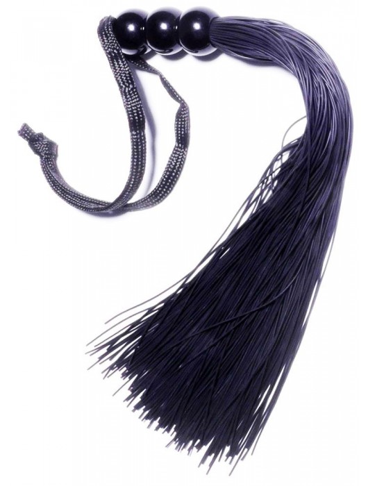 Черная силиконовая плетка - 25,4 см. - Boys of Toys - купить с доставкой в Норильске