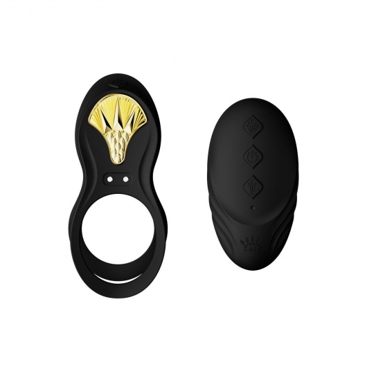 Черное эрекционное виброкольцо Bayek с пультом ДУ - Zalo - в Норильске купить с доставкой